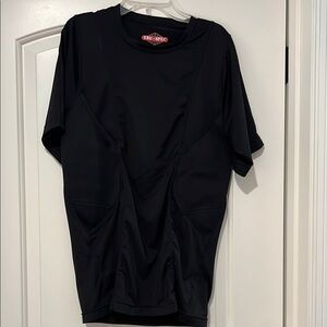 Tru Spec Black Relaxed Fit Short Sleeve Tee for concealed carry front pockets